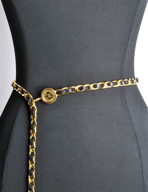 chanel chain hook belt|chanel chain belt vintage.